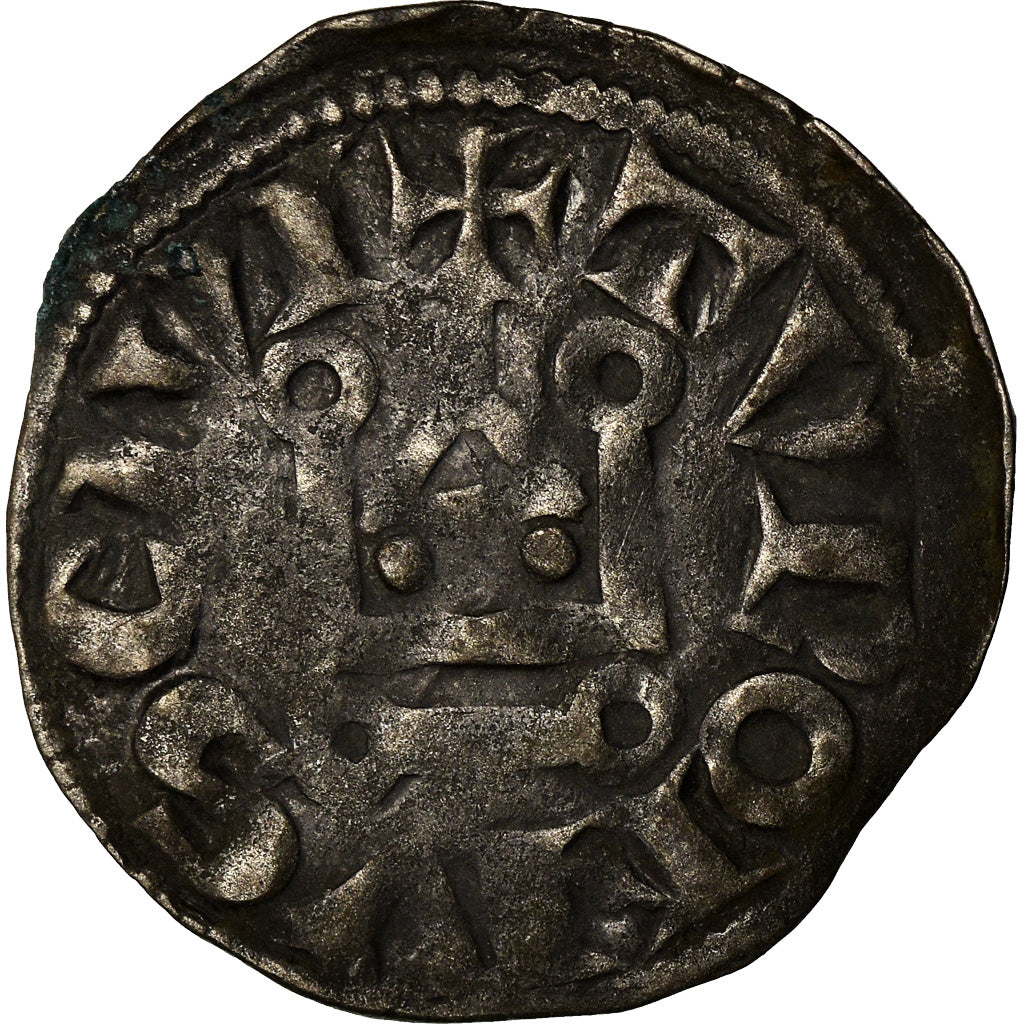Coin, France, Louis VIII-IX, Denier Tournois, VF(30-35), Billon, Duplessy:188