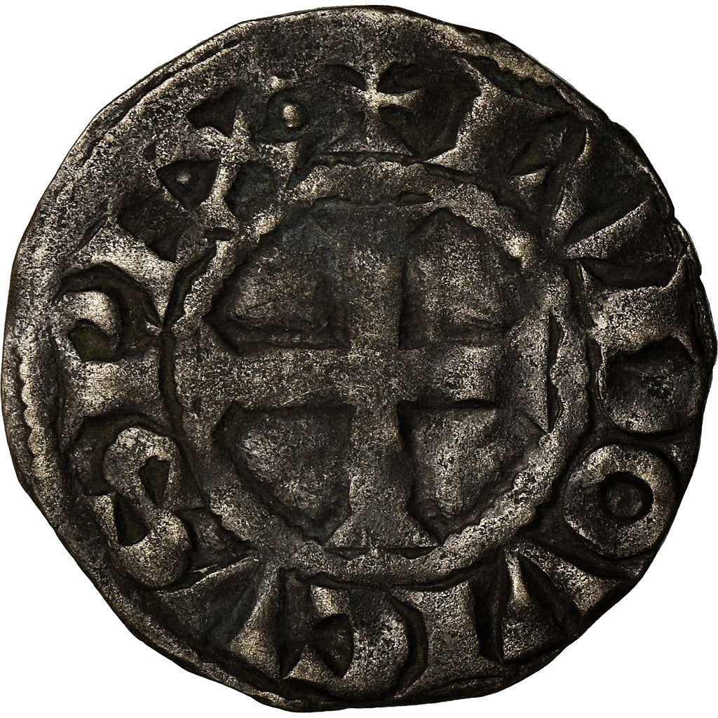Coin, France, Louis VIII-IX, Denier Tournois, VF(30-35), Billon, Duplessy:188