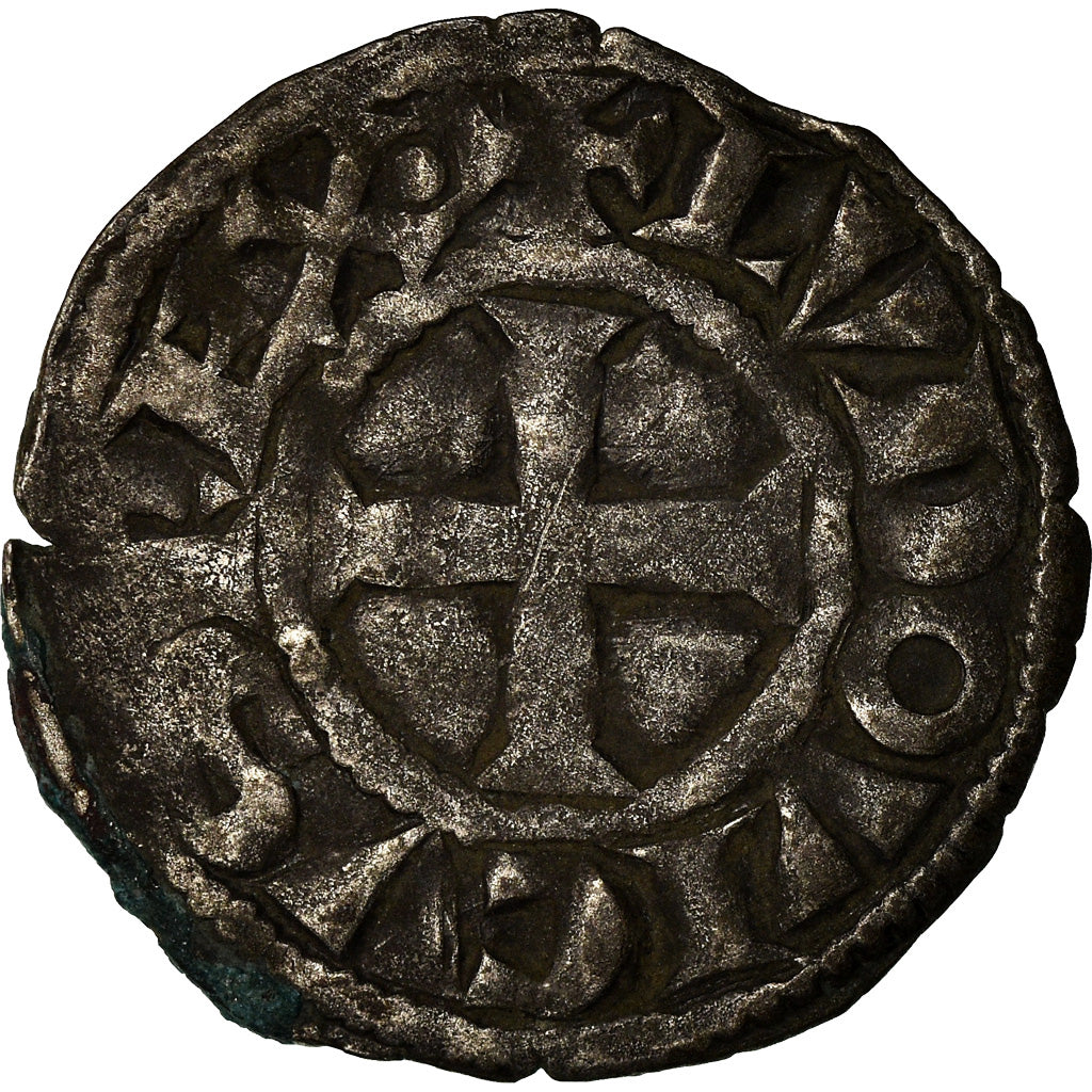 Coin, France, Louis VIII-IX, Denier Tournois, VF(30-35), Billon, Duplessy:188