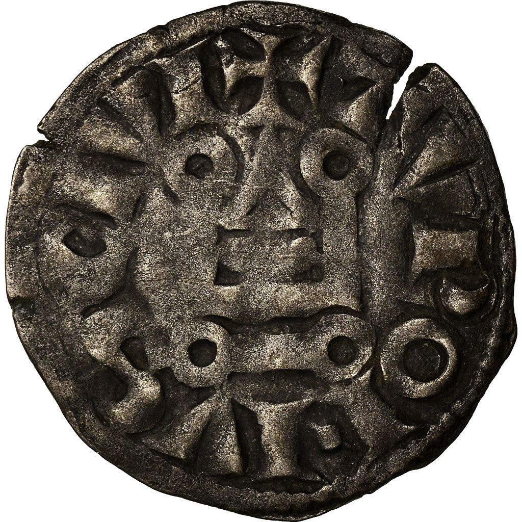 Münze, Frankreich, Louis VIII-IX, Denier Tournois, S+, Billon, Duplessy:188