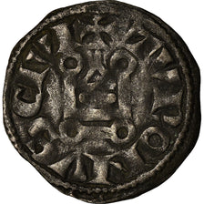 Moneta, Francia, Louis VIII-IX, Denier Tournois, MB+, Biglione, Duplessy:188