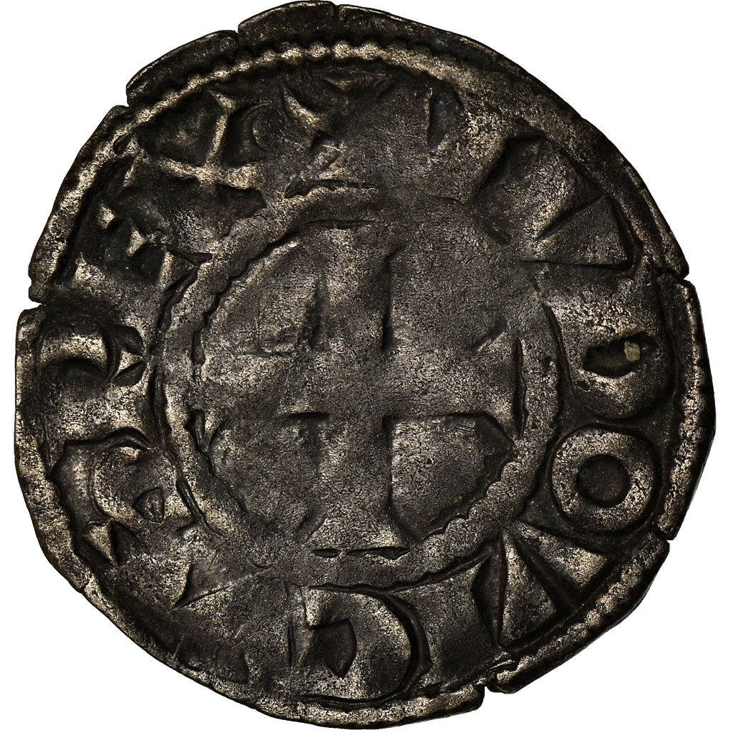 Coin, France, Louis VIII-IX, Denier Tournois, VF(30-35), Billon, Duplessy:188