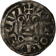 Moneta, Francja, Louis VIII-IX, Denier Tournois, VF(30-35), Bilon, Duplessy:188