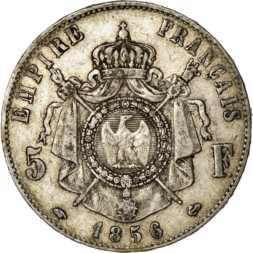 Coin, France, Napoleon III, Napoléon III, 5 Francs, 1856, Paris, VF(30-35)