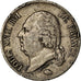 Moneda, Francia, Louis XVIII, 5 Francs, 1824, Lille, BC+, Plata, KM:711.13