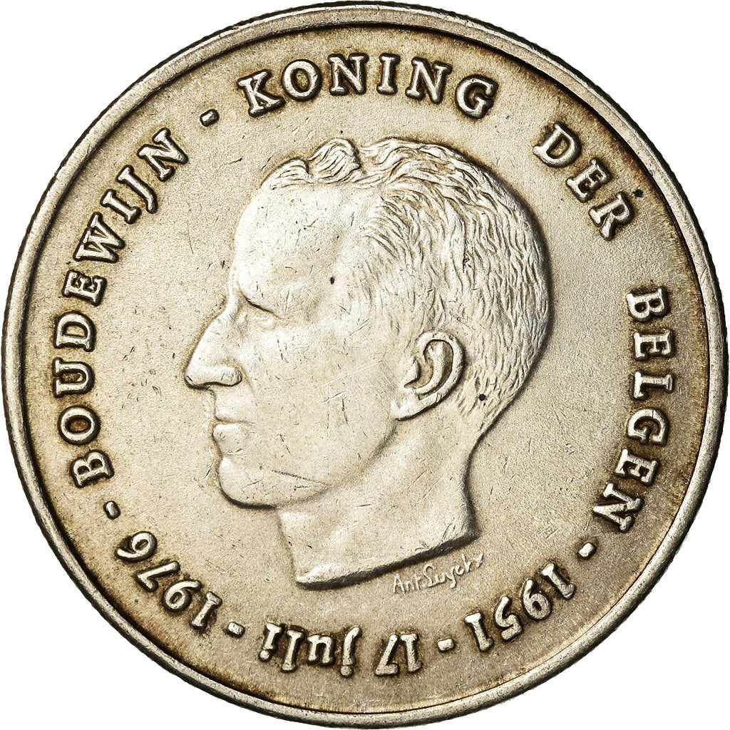 Coin, Belgium, 250 Francs, 250 Frank, 1976, Brussels, AU(50-53), Silver