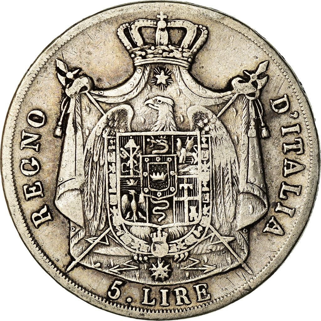 Coin, ITALIAN STATES, KINGDOM OF NAPOLEON, Napoleon I, 5 Lire, 1809, Milan