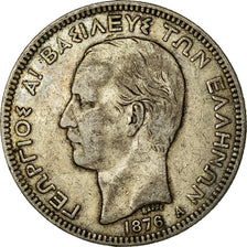 Coin, Greece, George I, 5 Drachmai, 1876, Paris, VF(30-35), Silver, KM:46