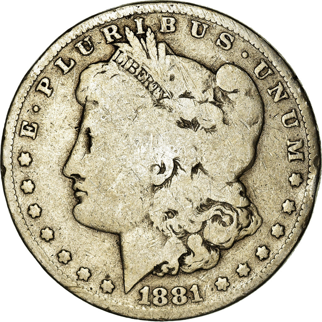 Coin, United States, Morgan Dollar, Dollar, 1881, U.S. Mint, New Orleans