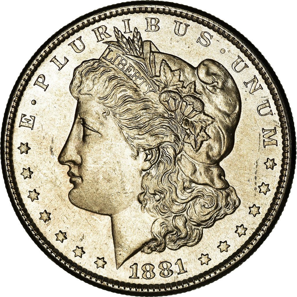 Coin, United States, Morgan Dollar, Dollar, 1881, U.S. Mint, San Francisco