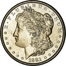 Coin, United States, Morgan Dollar, Dollar, 1881, U.S. Mint, San Francisco