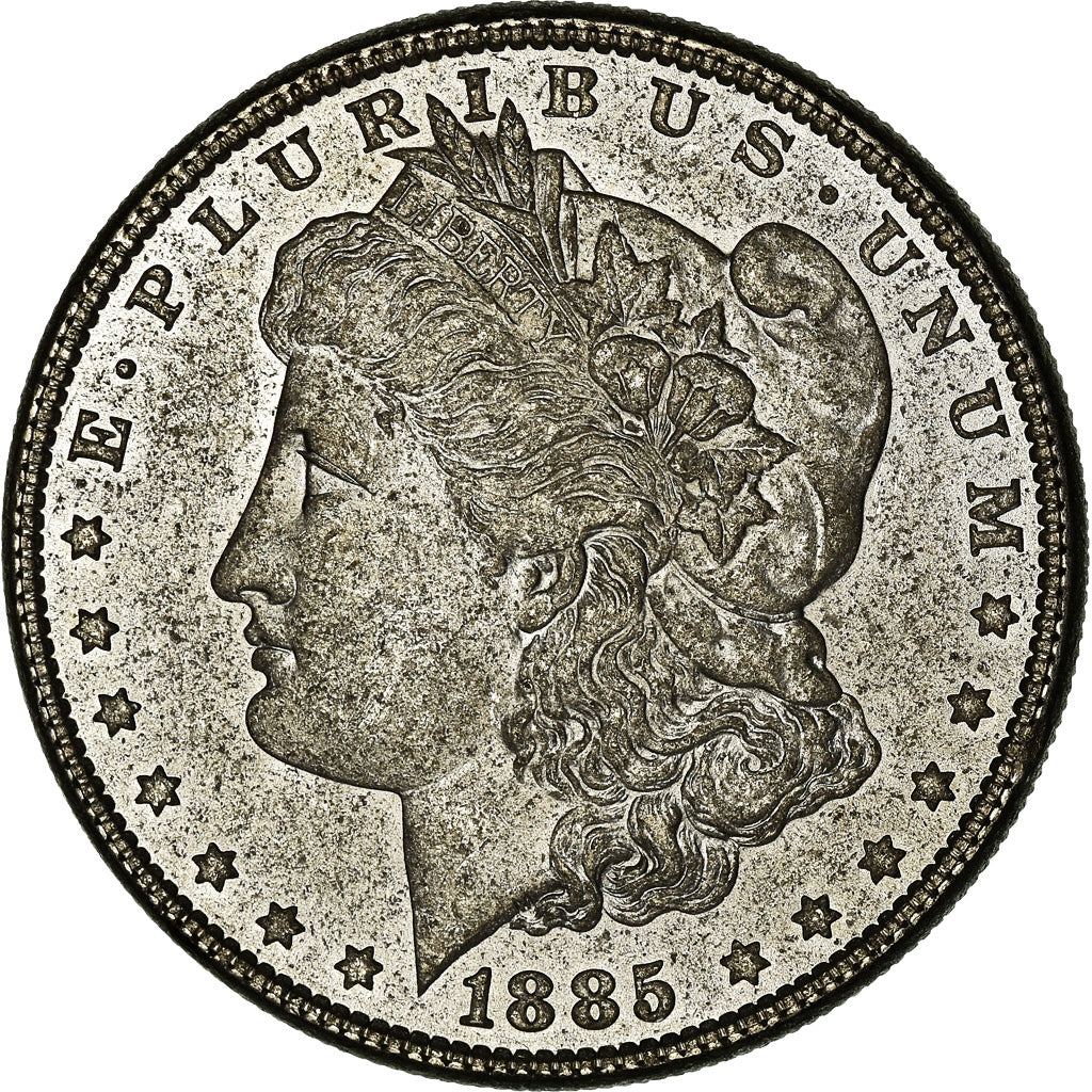 Coin, United States, Morgan Dollar, Dollar, 1885, U.S. Mint, Philadelphia