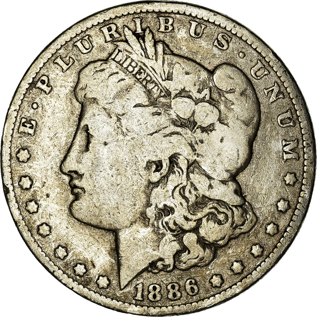 Coin, United States, Morgan Dollar, Dollar, 1886, U.S. Mint, New Orleans