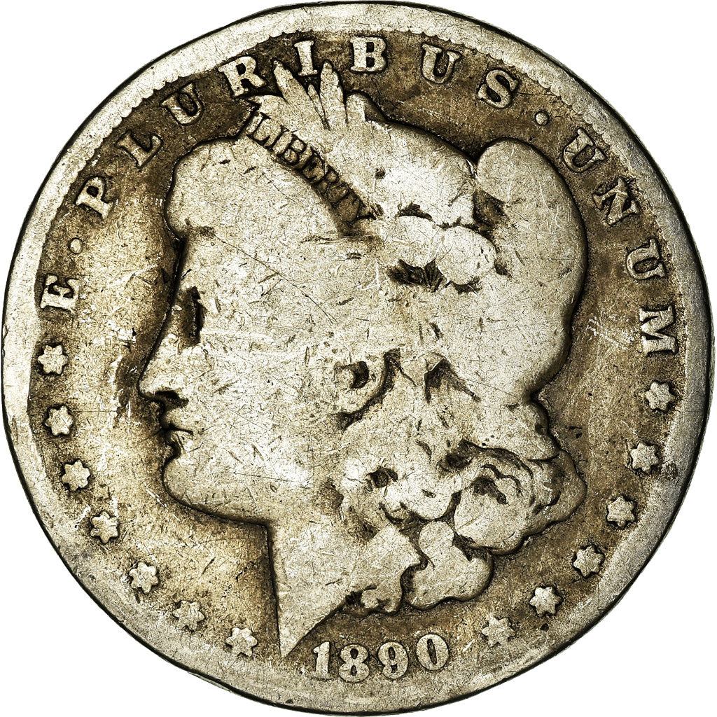 Coin, United States, Morgan Dollar, Dollar, 1890, U.S. Mint, New Orleans