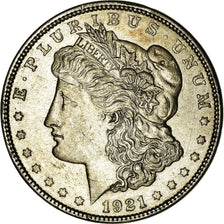 Coin, United States, Morgan Dollar, Dollar, 1921, U.S. Mint, Philadelphia