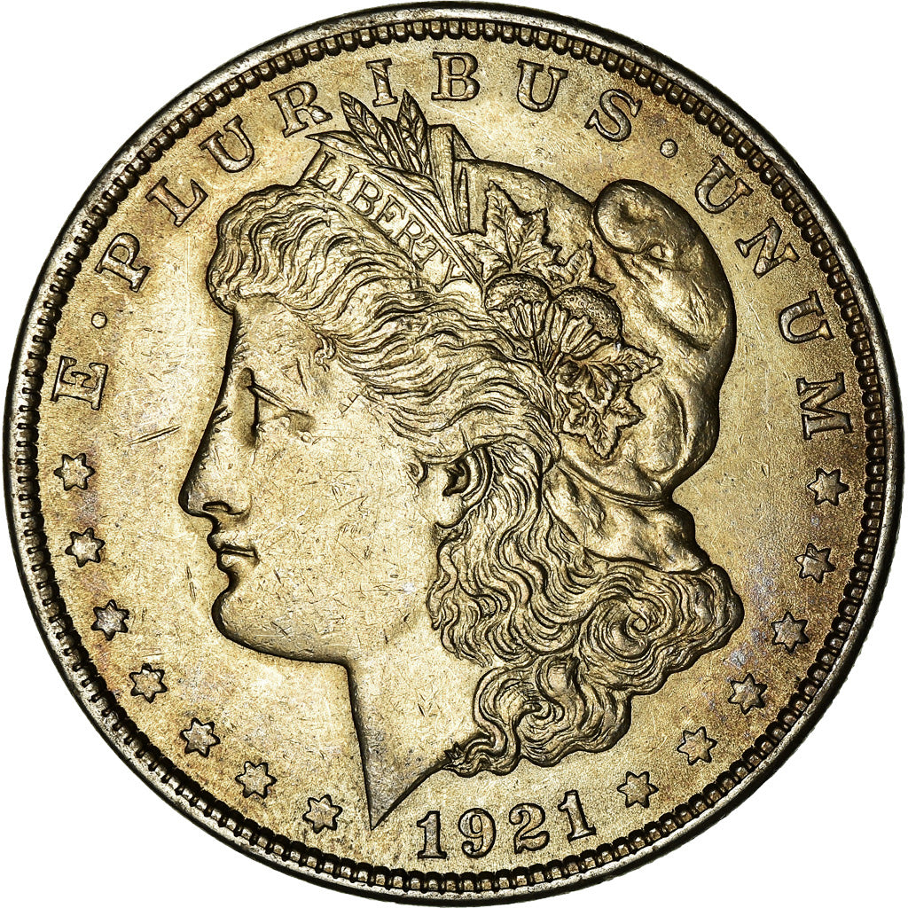 Coin, United States, Morgan Dollar, Dollar, 1921, U.S. Mint, Philadelphia
