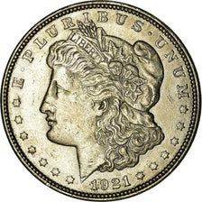 Monnaie, États-Unis, Morgan Dollar, Dollar, 1921, U.S. Mint, Philadelphie, SUP