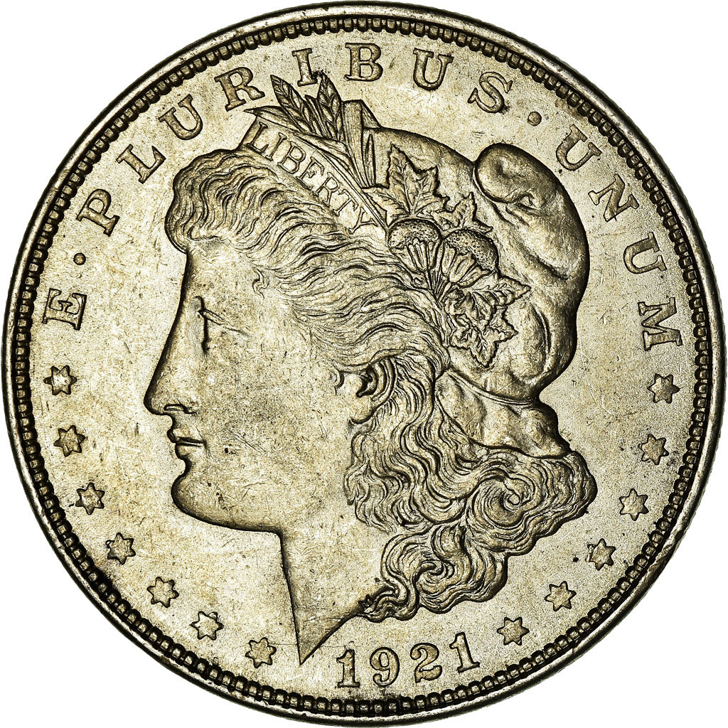 Coin, United States, Morgan Dollar, Dollar, 1921, U.S. Mint, Philadelphia