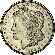 Coin, United States, Morgan Dollar, Dollar, 1921, U.S. Mint, Philadelphia