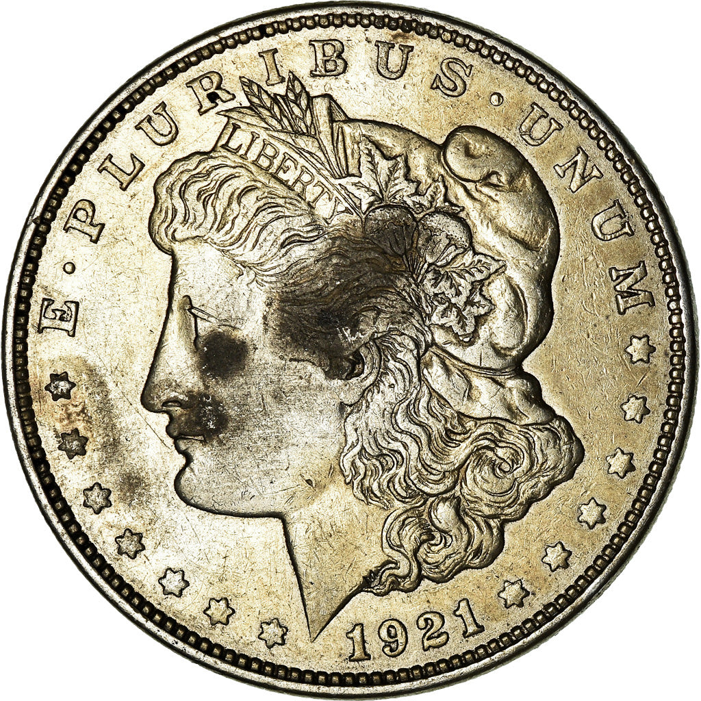 Coin, United States, Morgan Dollar, Dollar, 1921, U.S. Mint, Denver, EF(40-45)
