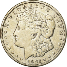 Monnaie, États-Unis, Morgan Dollar, Dollar, 1921, San Francisco, TB+, Argent