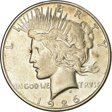 Coin, United States, Peace Dollar, Dollar, 1926, U.S. Mint, San Francisco