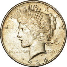 Coin, United States, Peace Dollar, Dollar, 1925, U.S. Mint, Philadelphia