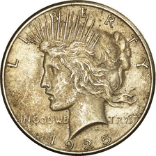 Coin, United States, Peace Dollar, Dollar, 1925, U.S. Mint, Philadelphia