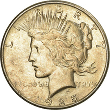 Coin, United States, Peace Dollar, Dollar, 1925, U.S. Mint, Philadelphia