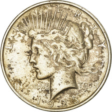 Coin, United States, Peace Dollar, Dollar, 1923, U.S. Mint, Denver, VF(30-35)