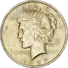 Coin, United States, Peace Dollar, Dollar, 1923, U.S. Mint, Philadelphia