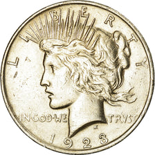 Coin, United States, Peace Dollar, Dollar, 1923, U.S. Mint, Philadelphia