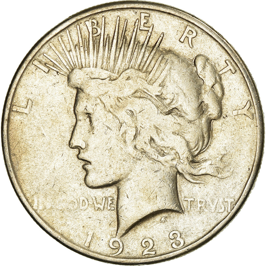 Coin, United States, Peace Dollar, Dollar, 1923, U.S. Mint, San Francisco