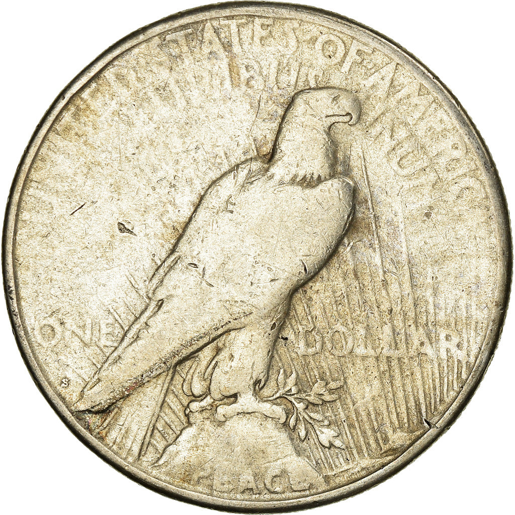 Coin, United States, Peace Dollar, Dollar, 1923, U.S. Mint, San Francisco
