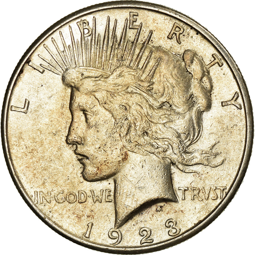 Coin, United States, Peace Dollar, Dollar, 1923, U.S. Mint, San Francisco