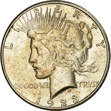 Coin, United States, Peace Dollar, Dollar, 1923, U.S. Mint, San Francisco