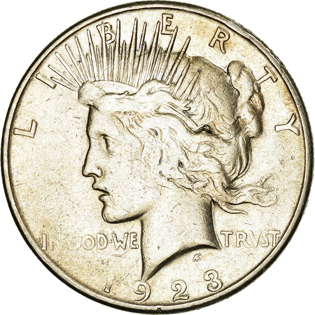 Coin, United States, Peace Dollar, Dollar, 1923, U.S. Mint, San Francisco