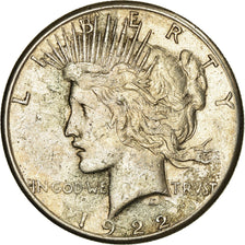 Coin, United States, Peace Dollar, Dollar, 1922, U.S. Mint, San Francisco