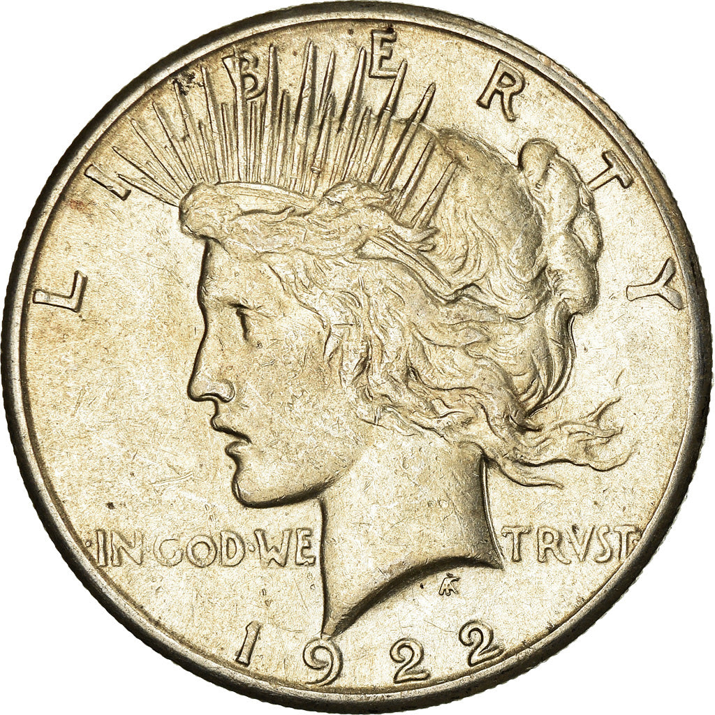 Coin, United States, Peace Dollar, Dollar, 1922, U.S. Mint, San Francisco