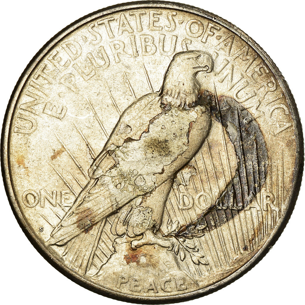 Coin, United States, Peace Dollar, Dollar, 1922, U.S. Mint, San Francisco
