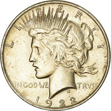 Coin, United States, Peace Dollar, Dollar, 1922, U.S. Mint, Philadelphia