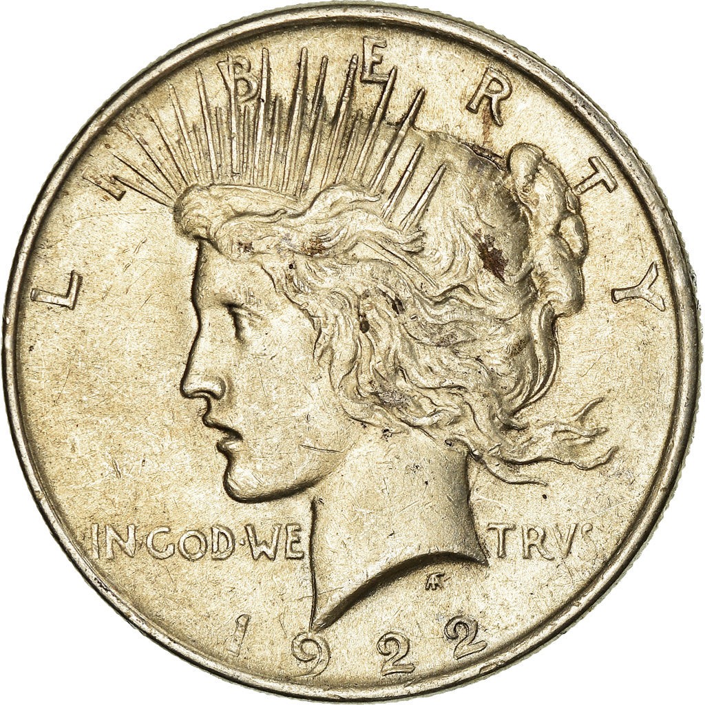 Coin, United States, Peace Dollar, Dollar, 1922, U.S. Mint, Philadelphia