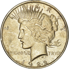 Coin, United States, Peace Dollar, Dollar, 1922, U.S. Mint, Philadelphia