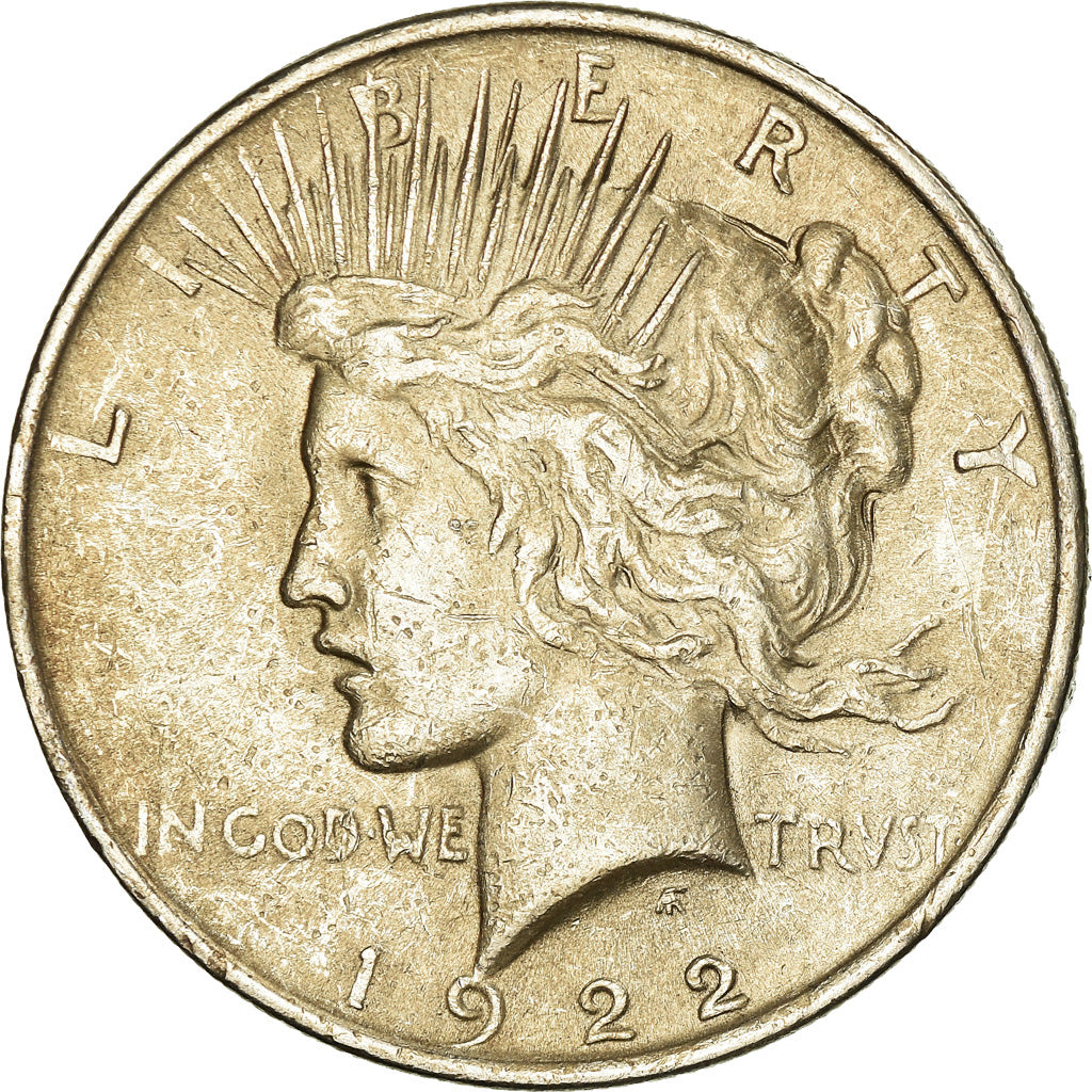Coin, United States, Peace Dollar, Dollar, 1922, U.S. Mint, Philadelphia