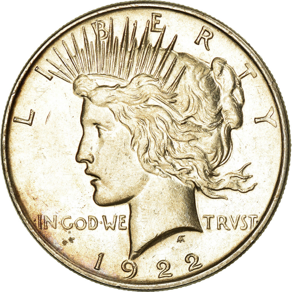 Coin, United States, Peace Dollar, Dollar, 1922, U.S. Mint, Philadelphia