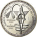 Coin, West African States, 5000 Francs, 1982, ESSAI, MS(60-62), Silver, KM:E13