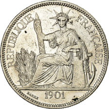 Monnaie, FRENCH INDO-CHINA, Piastre, 1901, Paris, TTB, Argent, KM:5a.1