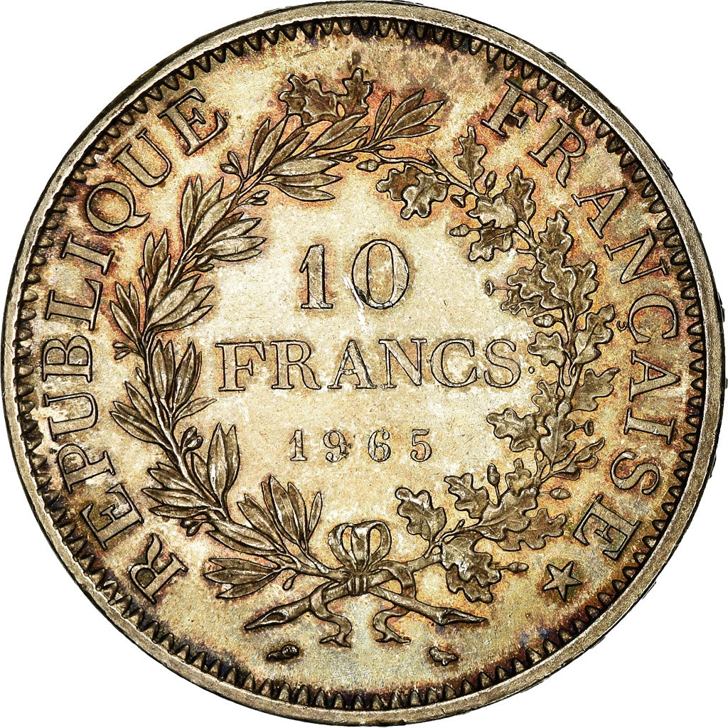 Coin, France, Hercule, 10 Francs, 1965, Paris, AU(55-58), Silver, KM:932