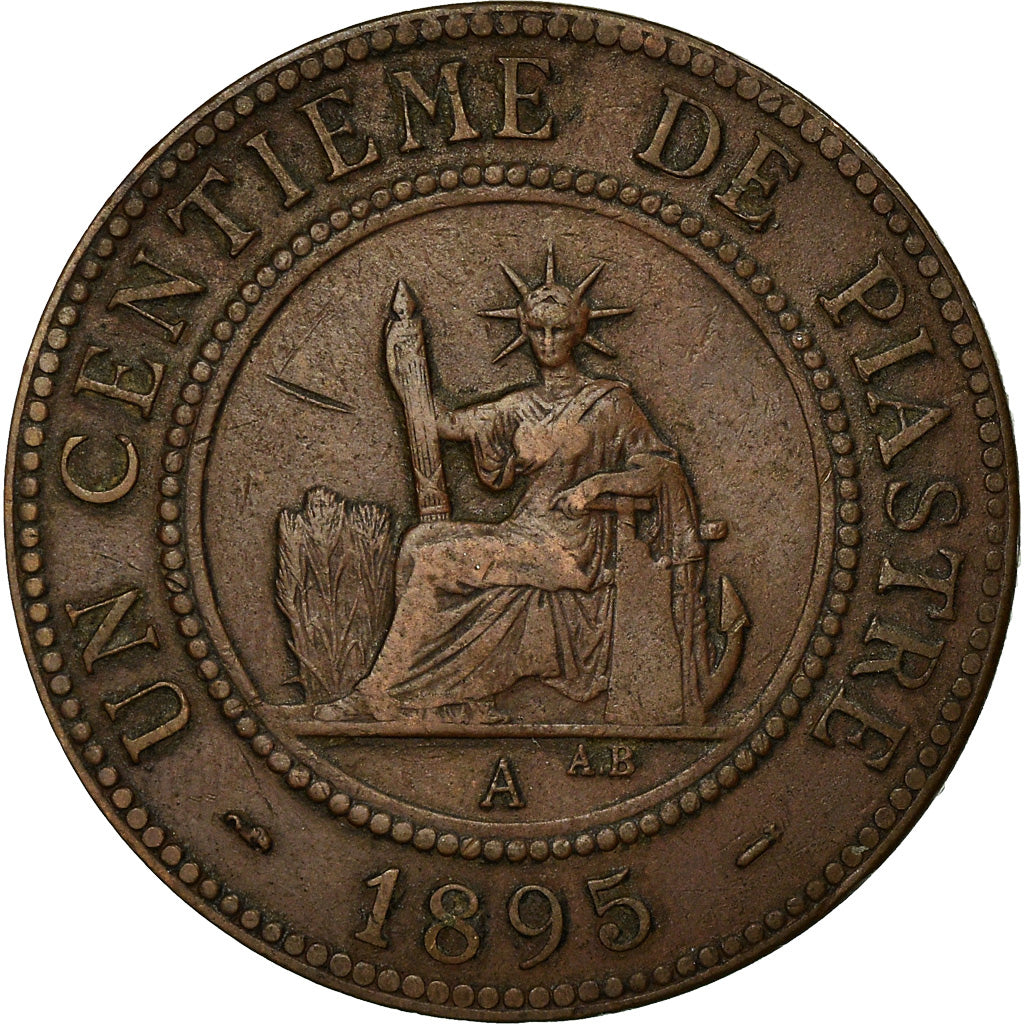Coin, FRENCH INDO-CHINA, Cent, 1895, Paris, EF(40-45), Bronze, KM:7, Lecompte:46