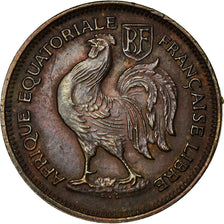 Coin, French Equatorial Africa, 50 Centimes, 1943, Pretoria, EF(40-45), Bronze